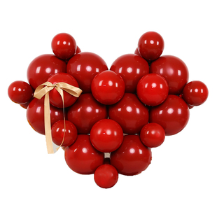 开业周年庆爱心心形气球造型装饰珠宝店商场店铺活动场景氛围布置