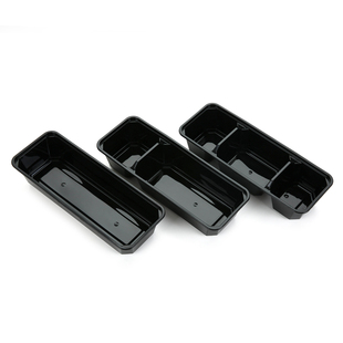 一次性餐盒日式外卖打包饭盒550ML碗长方形塑料快餐寿司专用带盖