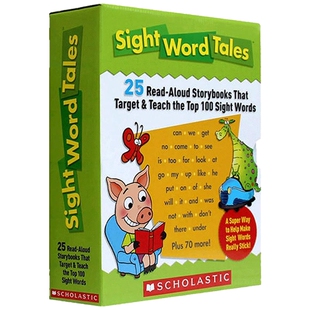 常见词高频关键词故事25册盒装+1册家庭老师指导手册入门书 Sight Word Tales 英文原版绘本 scholastic 美国学乐分级阅读