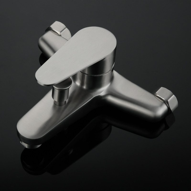 吉事多赛洛三联冷热水龙头304洒不锈钢手持套装套装花混水阀浴缸