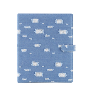 A4破洞牛仔卡册九宫格卡册小卡明信片镭射票收纳册追星收纳活页封面定制方卡6寸生写卡片拍立得相册六寸ins