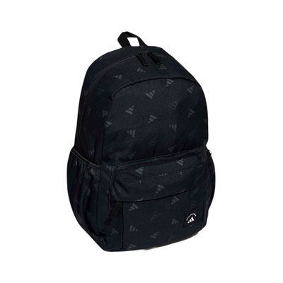 adidas阿迪达斯满印LOGO学生书包双拉链夏季中性双肩背包 KR5127