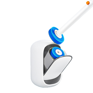 佳帮手一次性马桶刷替换头家用无死角厕所刷子壁挂卫生间清洁神器