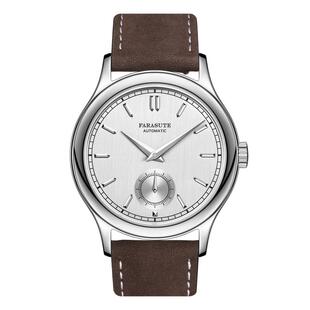 法拉苏蒂男士自动机械腕表小三针商务休闲职场超薄手表男士机械表