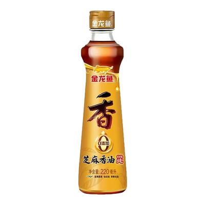 金龙鱼纯芝麻香油220ml凉拌调料火锅炒菜宿舍小瓶食用油家用蘸料