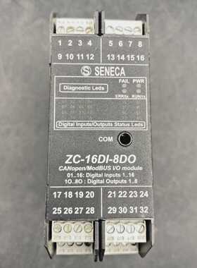 SENECA ZC-16DI-8DO CANOPEN MODBUS I/O MODULE