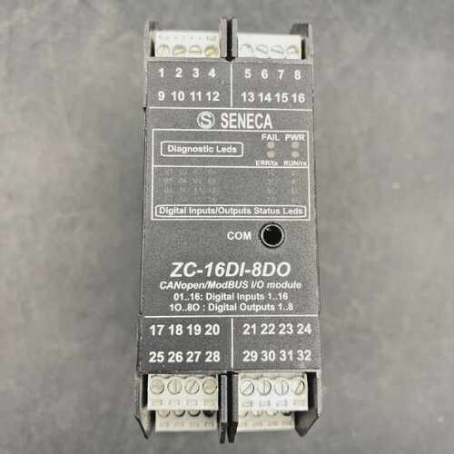 SENECA ZC-16DI-8DO CANOPEN MODBUS I/O MODULE