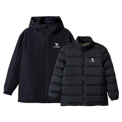 骆驼儿童冲锋衣户外男童羽绒服
