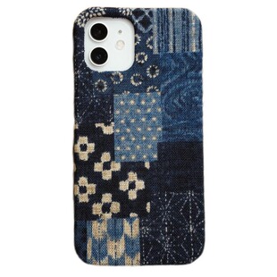 定制手工原创中国风蓝染古布布艺手机壳iPhone13141516promax