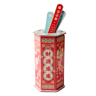 龙年新春传统非遗手工diy霸福求签筒儿童创意自制玩具幼儿园材料