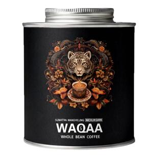 WAQAA黄金曼特宁 中深烘 美式|奶咖|手冲 坚果醇厚 咖啡豆 顺丰