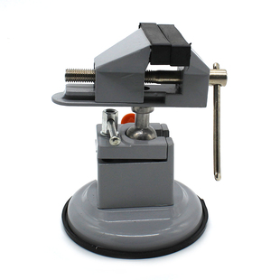 三角桌虎钳平口钳小型家用台钳手工diy工作台夹具钳子万向桌钳