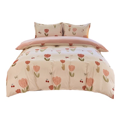 A类全棉磨毛被套四件套支持定制