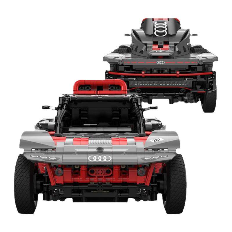 RASTAR星辉奥迪RSQe-tron积木越野车大号1:14益智拼装模型玩具