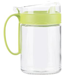 茶花油壶厨房家用玻璃油瓶油罐壶醋壶装酱油醋的调料瓶防漏不挂油