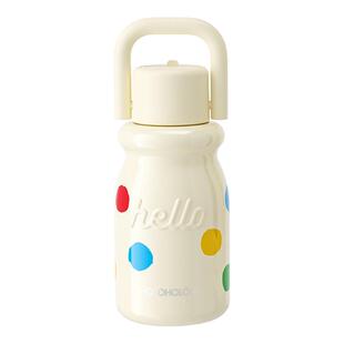 新年礼物学生按压盖不锈钢小奶杯高颜值便携随行高级保温杯女生