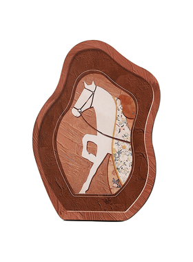 马到成功中古风入户玄关桌面收纳