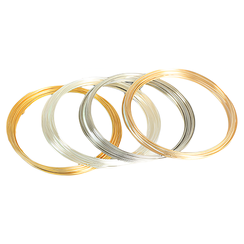 电泳保色记忆钢丝圈米珠手链手镯手环DIY手工制作串珠子饰品材料