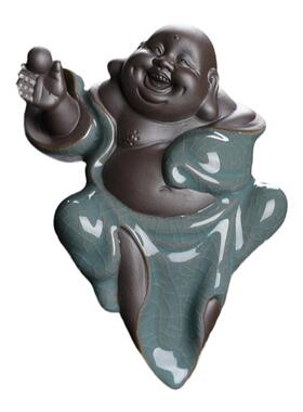 新中式哥窑弥勒佛招财陶瓷佛像