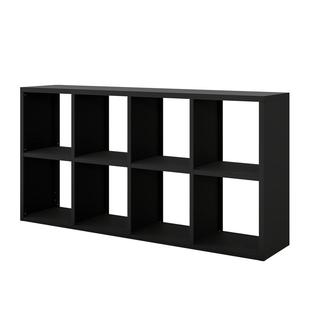 YDD库比克书架黑色落地儿童书柜自由组合格子柜钢制幼儿园8格柜