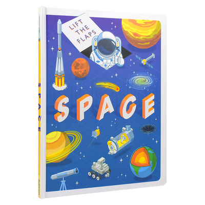 Lift The Flaps Space 太空知识翻翻书 英语科普百科机关操作精装纸板书 英国出版社 英文原版进口 儿童英语图书