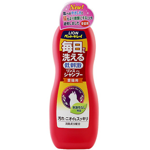 仁可 日本Lion狮王艾宠猫咪沐浴露草本花香洗护合一进口香波浴液