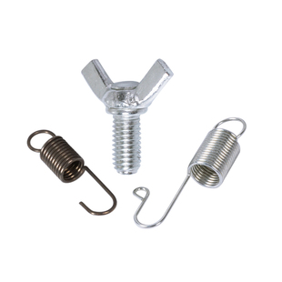 门型展架弹簧配件易拉宝弹簧挂钩不锈钢拉簧带勾广告拉钩底座螺丝