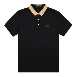 雷迪波尔男装短袖POLO衫夏季新款商务气质翻领提花短袖T恤男