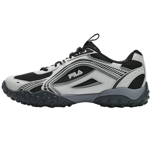 卵石鞋|韩素希FILA斐乐百搭德训鞋女鞋银色运动鞋子老爹鞋薄底鞋