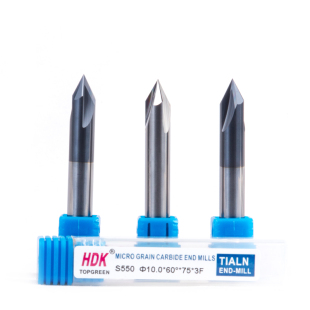 钨钢倒角刀硬质合金涂层倒角铣刀45°60度90°120度高光三刃铝用