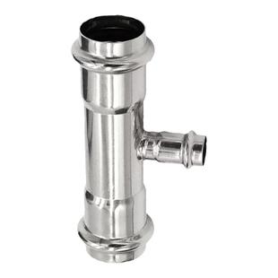 316L不锈钢卡压式异径三通燃气管穿线水管双卡压变径三通接头配件