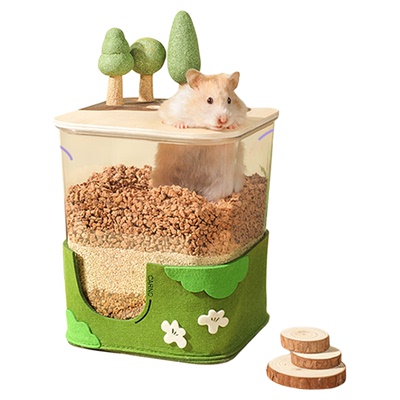 卡诺仓鼠躲避屋小房子毛毡造景