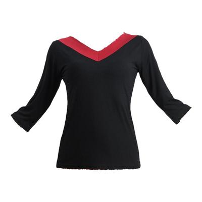 春夏季莫代尔中长袖广场舞上衣