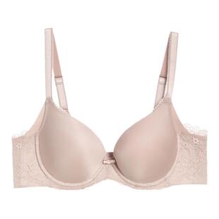 安莉芳光面无痕厚杯上托文胸女士防下垂收副乳小胸聚拢内衣EB1932