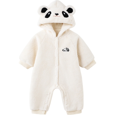 英氏连身衣秋冬男女童舒绒棉