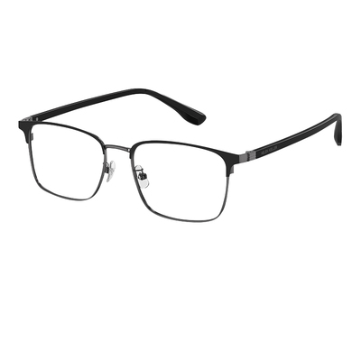 海伦凯勒男女商务方框合金眼镜架