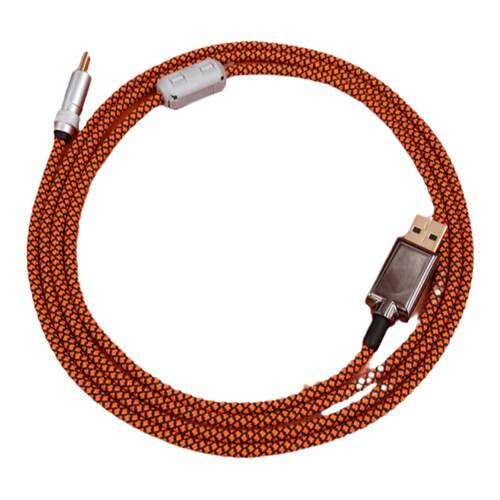 GeekCable手工客制化电脑8k磁轴键盘USB链接数据线Type-C编织直线