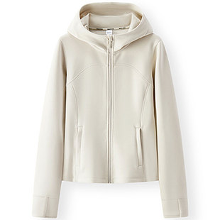 [商场同款]森马外套女显瘦运动风气质2025春新款紧身连帽夹克百搭