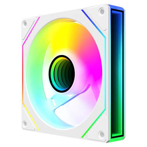 棱镜PLUS/8Pro机箱风扇12CM台式机电脑主机散热器无光白色ARGB
