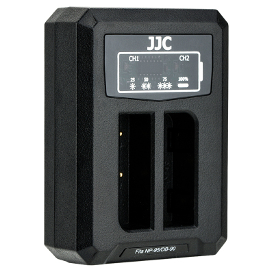 JJC富士NP-95充电器双充X100T X70 X30 X100S X100 XF10相机座充