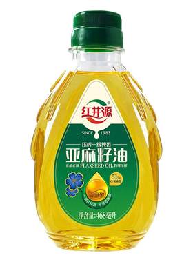 红井源纯香冷榨亚麻籽油468ml