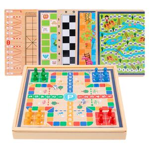 多合一跳棋飞行棋五子棋斗兽棋象棋生日六一儿童节礼物益智玩具男