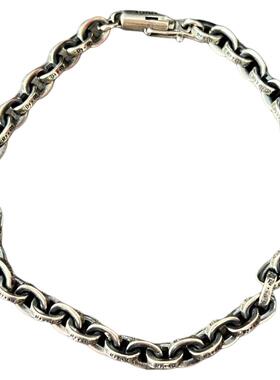 重工泰银男士符号复古粗款手链男