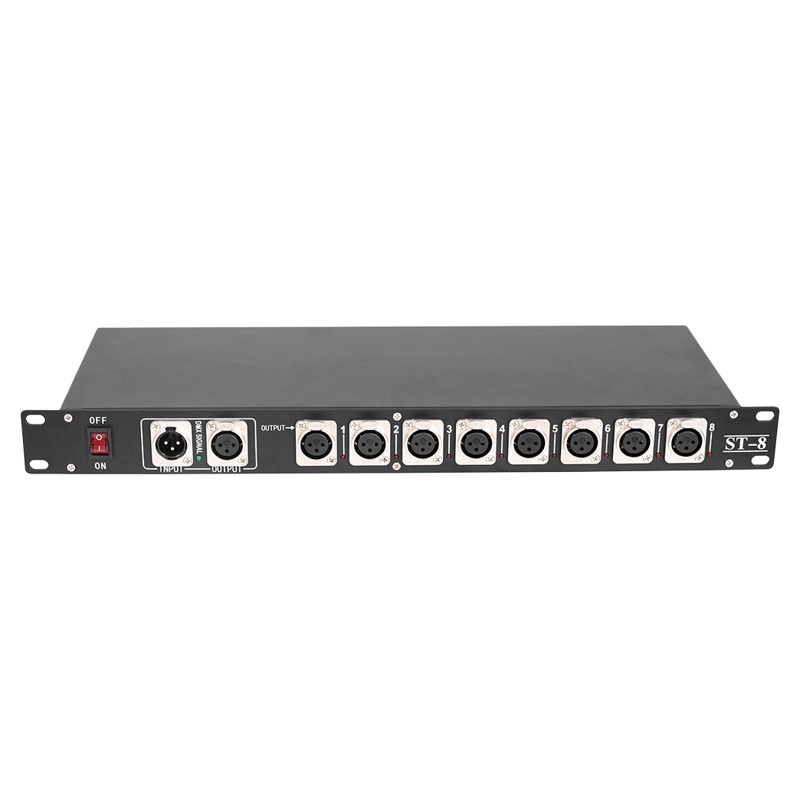 dmx512 8路舞台灯光信号放大器光电隔离分配器扩大强器灯光信号线