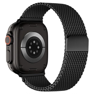 匠戴适用苹果S11手表iwatchs10表带Applewatch9米兰尼斯ultra金属SE磁吸3高级S8男款S7透气S6女S5粗网2腕表带