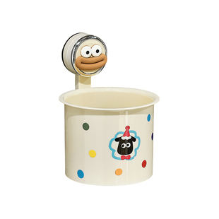 可爱吸盘废弃洗脸巾收纳盒壁挂式卫生间洗手台擦脸巾置物架收纳桶