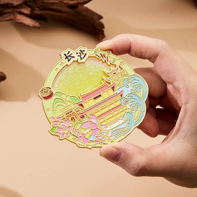 长沙磁吸冰箱贴旅游立体贴纪念品磁力卡通景区装饰城市冰箱贴创意