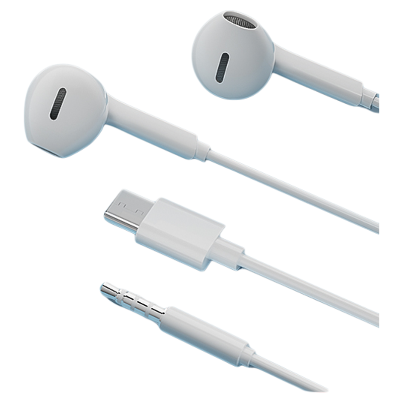 小音享有线耳机入耳式typec接口圆孔适用于小米华为苹果台式电脑