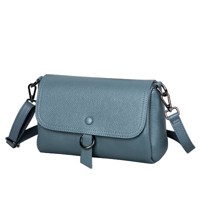 真皮女士斜挎包多层单肩包