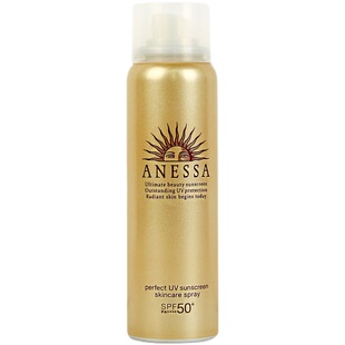 日本安耐晒喷雾高倍防晒霜 清爽透气不脱妆防水面部全身用60g包邮